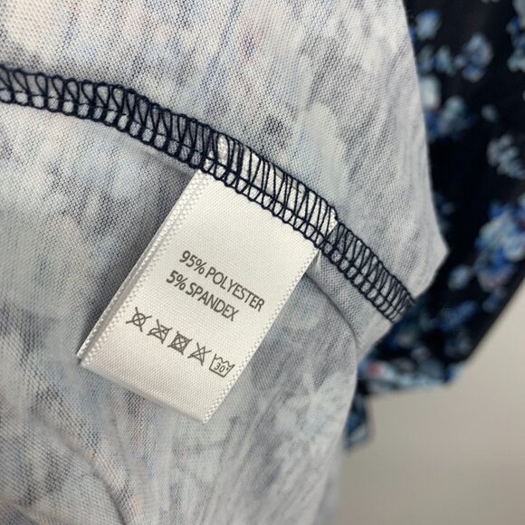 Pinup Fashion Maxi Dress Blue Floral Print Sleeveless Pockets NWT - Picture 8 of 11